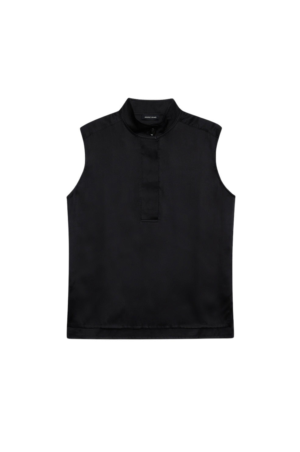 Top Geneva en soie - Black