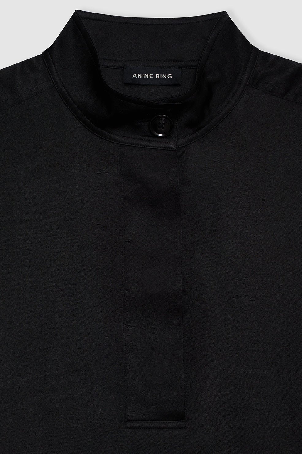 Top Geneva en soie - Black