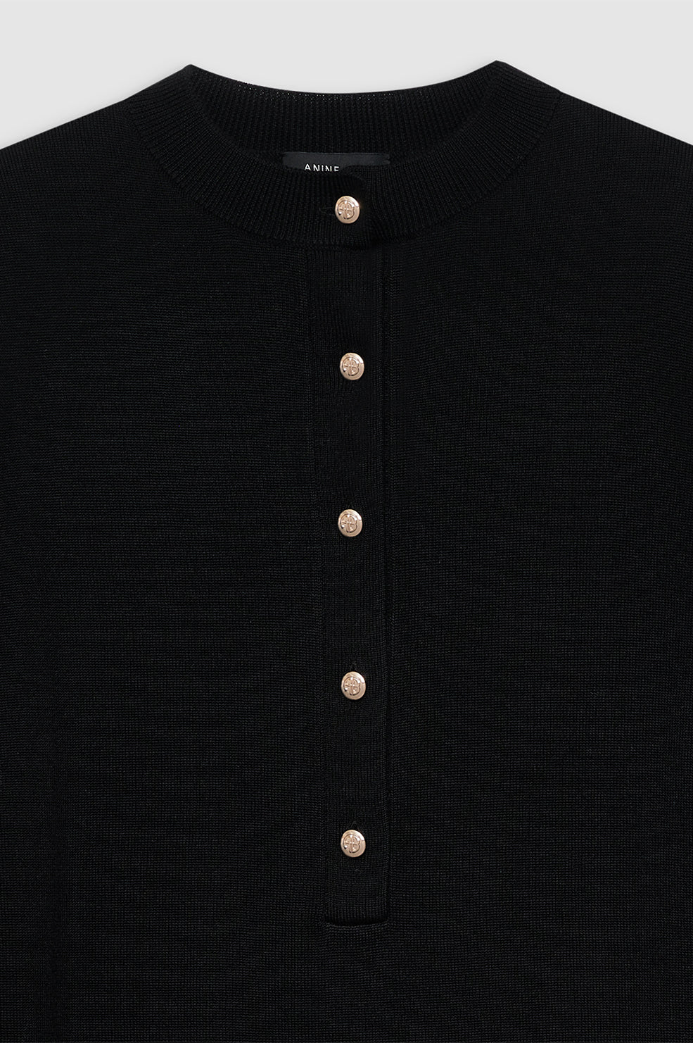 47qty NEW / GHITA DRESS - BLACK CASHMERE BLEND