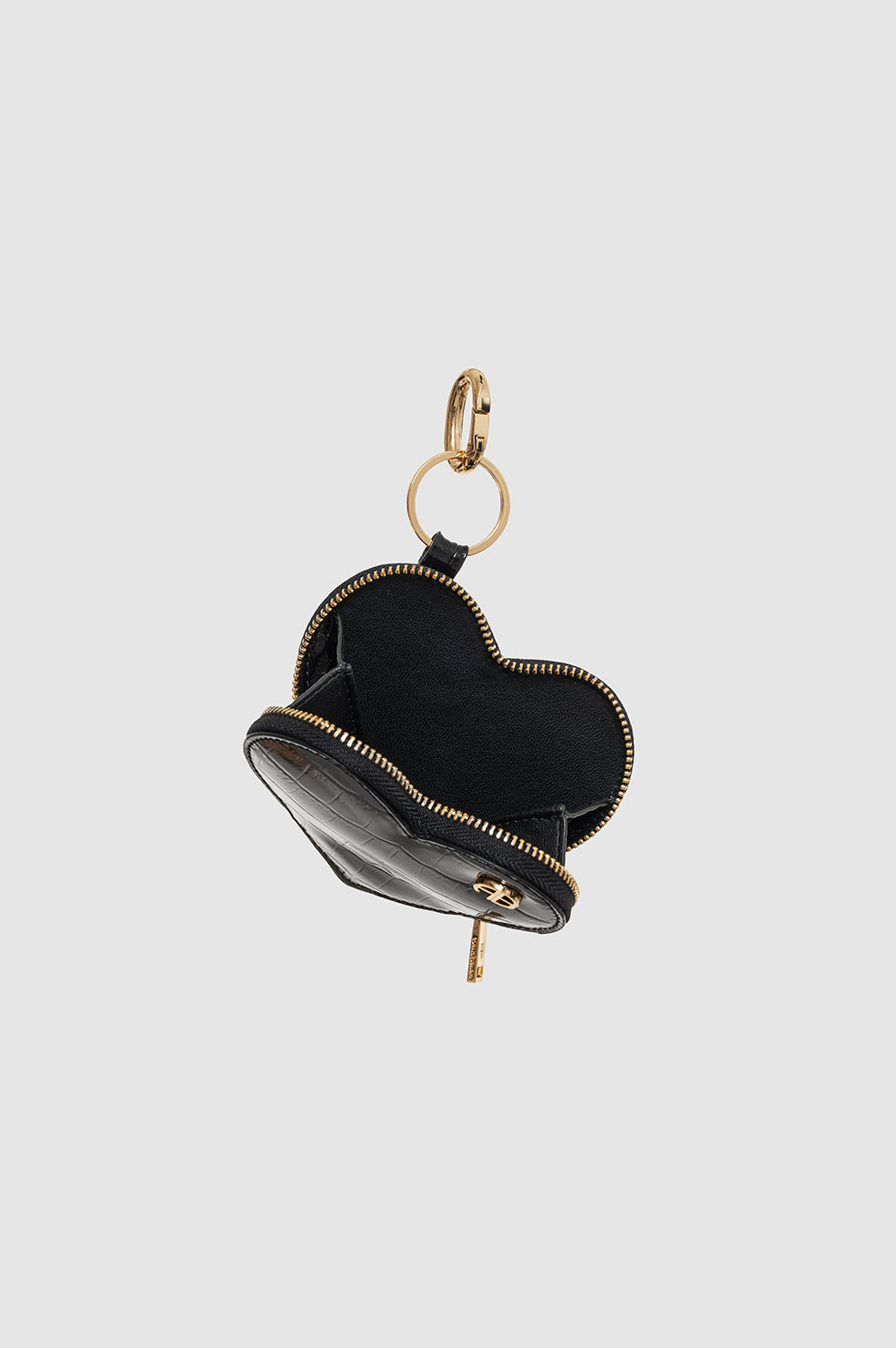 2qty NEW / HARRIETT COIN PURSE - BLACK EMBOSSED