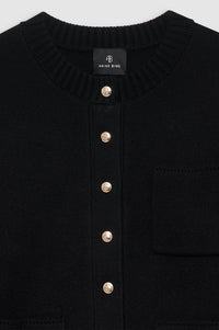 3qty NEW / JAMESON CARDIGAN - BLACK CASHMERE BLEND