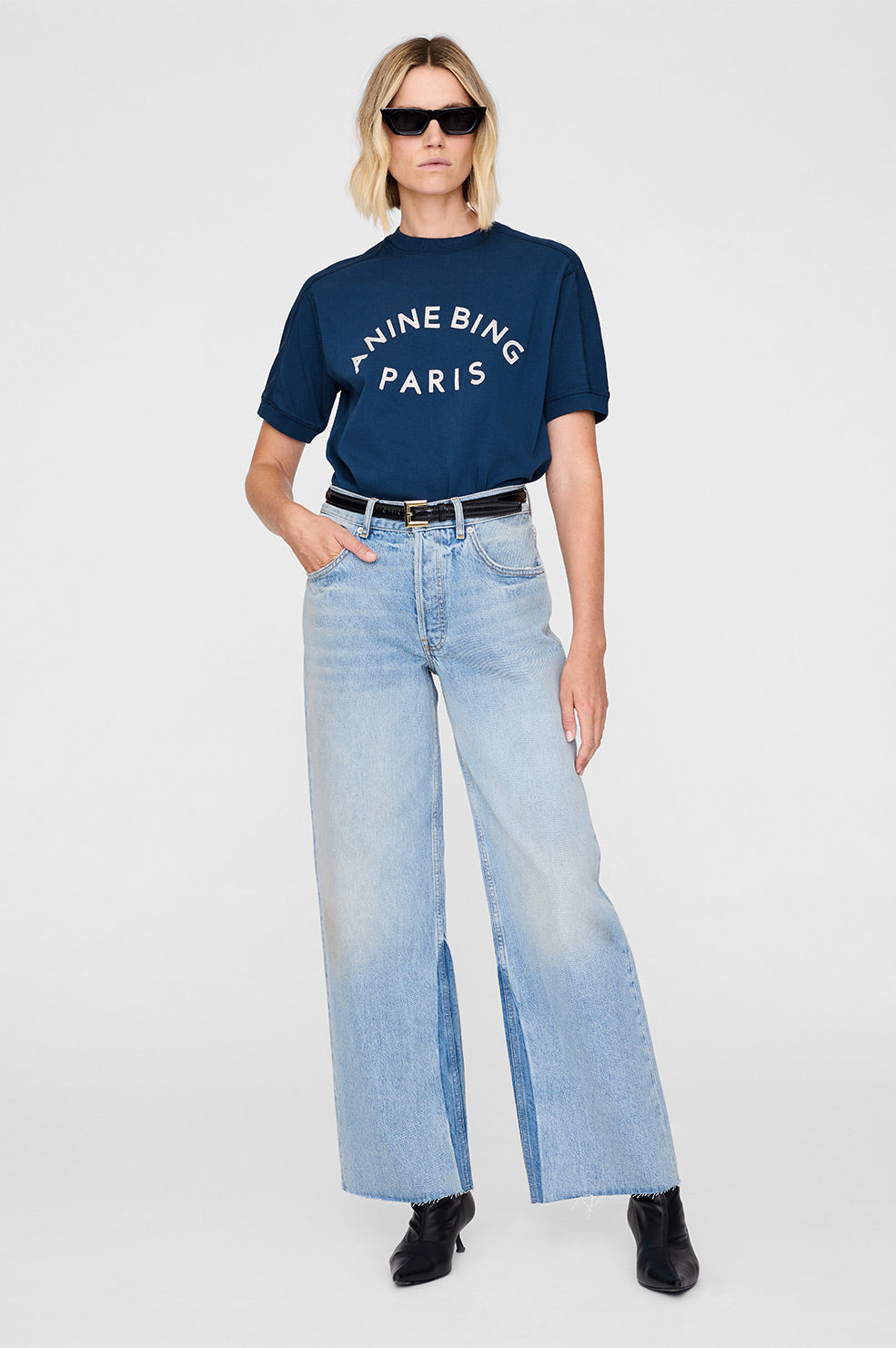 JAYLIN TEE PARIS - WASHED NAVY