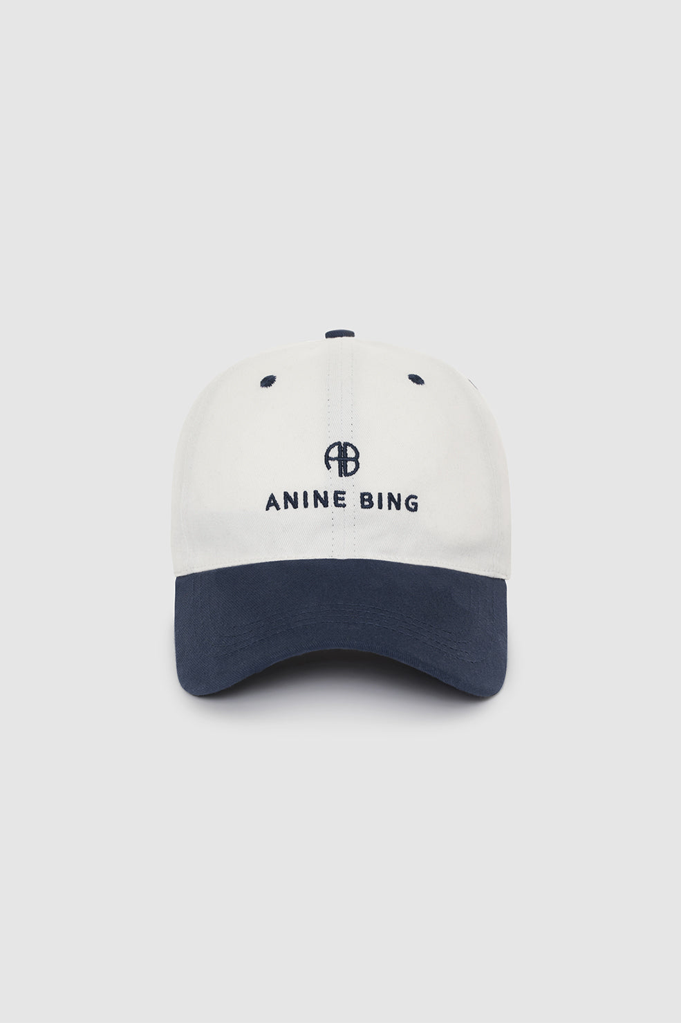 JEREMY BASEBALL CAP - IVORY AND NAVY