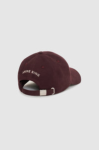 2qty NEW / JEREMY BASEBALL CAP LETTERMAN - DARK BURGUNDY