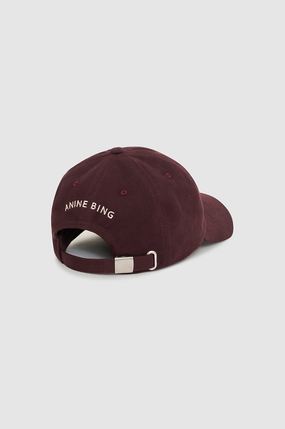 2qty NEW / JEREMY BASEBALL CAP LETTERMAN - DARK BURGUNDY