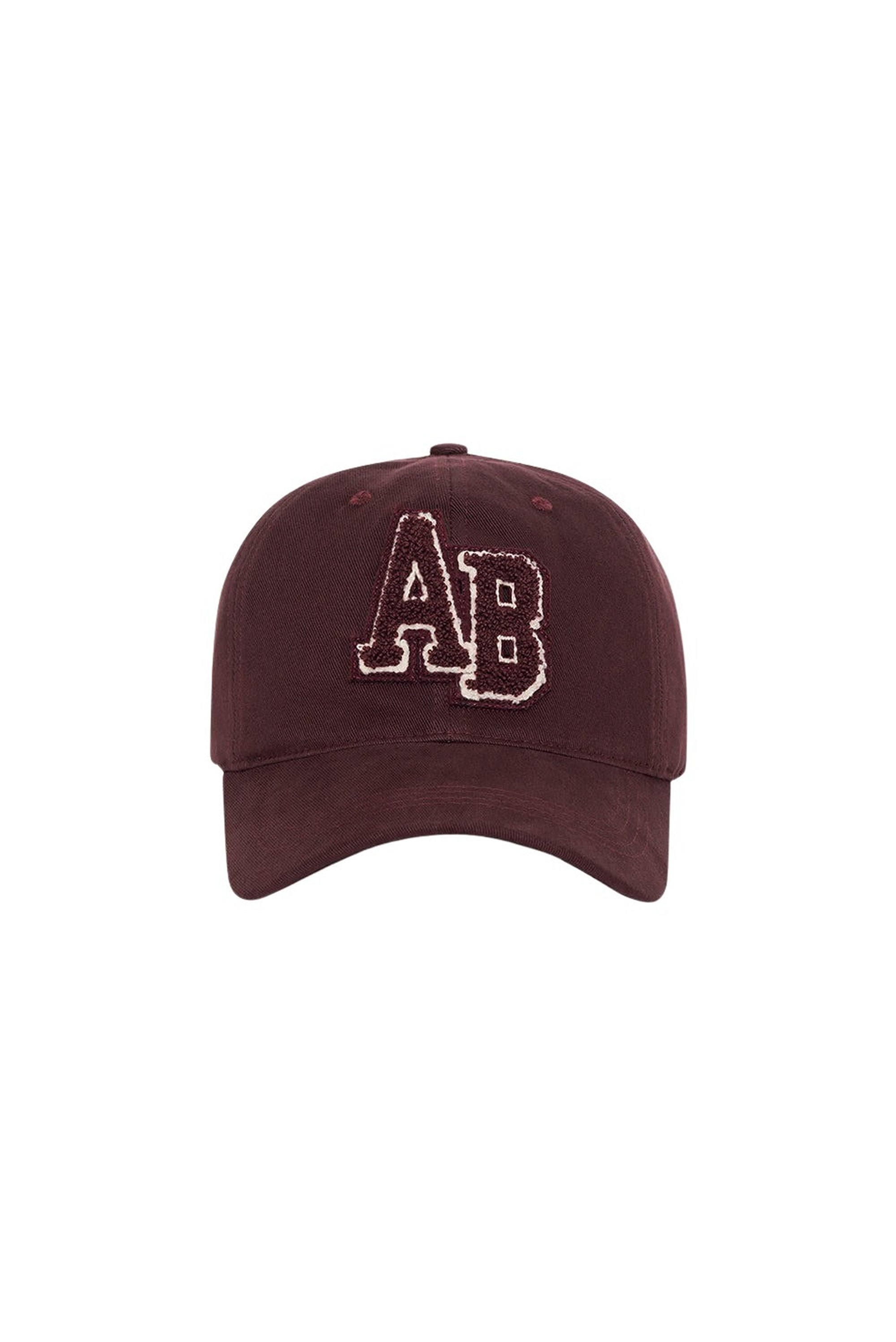 2qty NEW / JEREMY BASEBALL CAP LETTERMAN - DARK BURGUNDY
