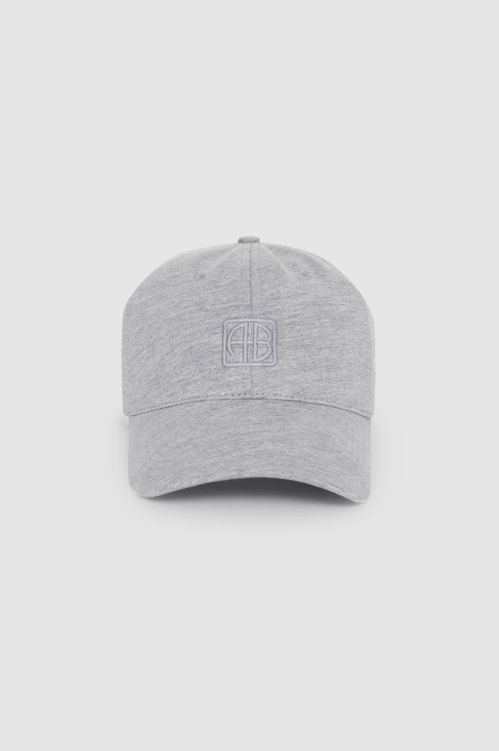 JEREMY BASEBALL CAP FRAMED MONOGRAM - HEATHER GREY