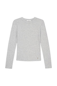 Jo long-sleeved T-shirt - Grey Melange
