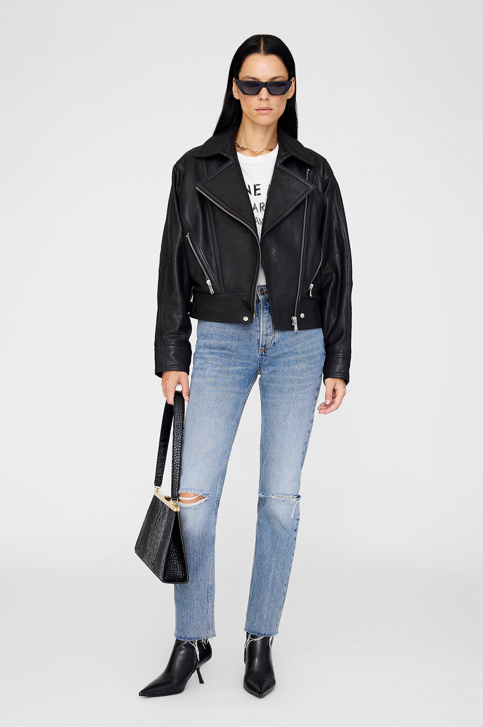 JULIE JACKET - BLACK LEATHER