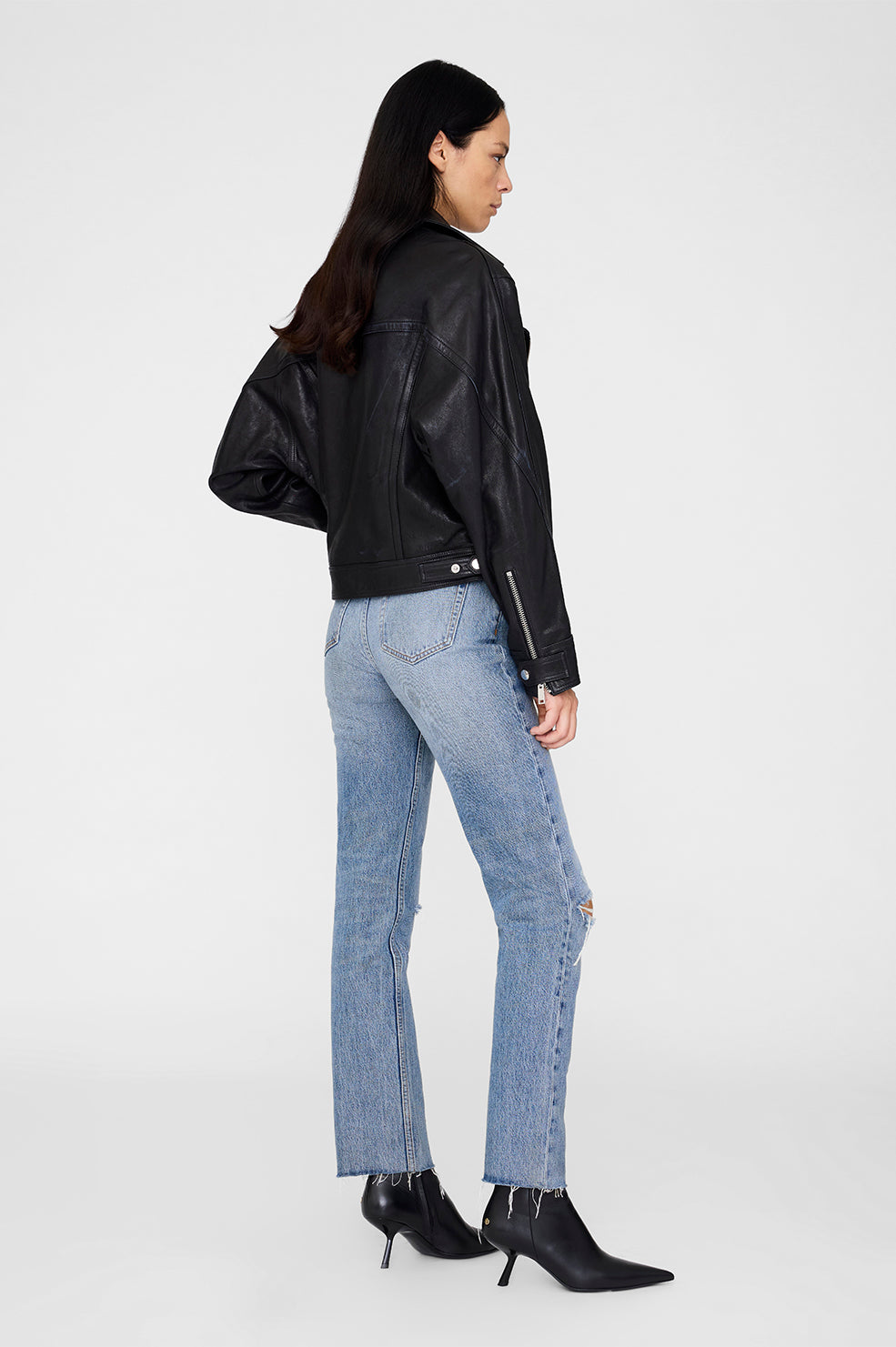 JULIE JACKET - BLACK LEATHER