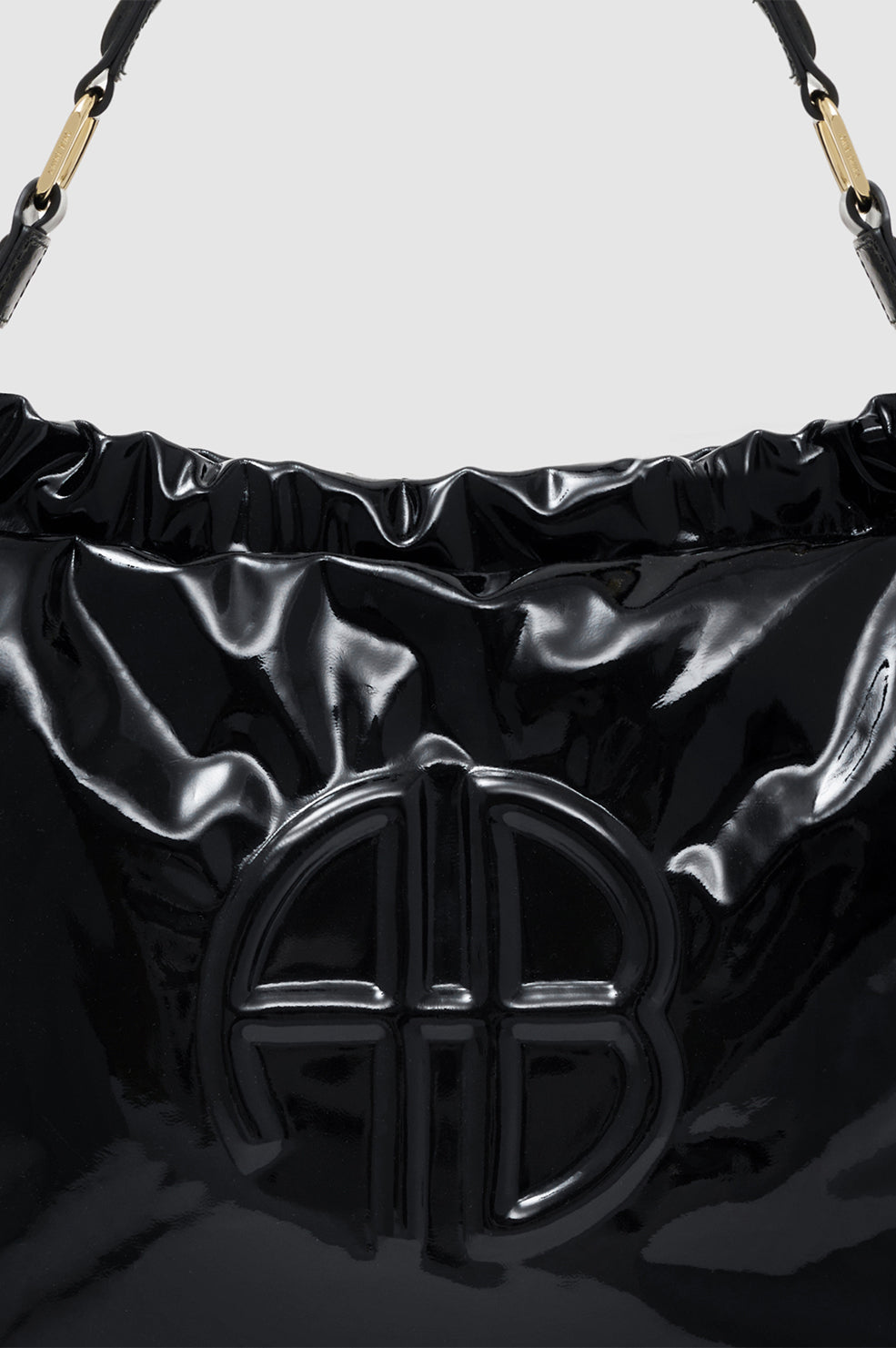 2qty NEW / KATE SHOULDER BAG - HIGH-SHINE BLACK
