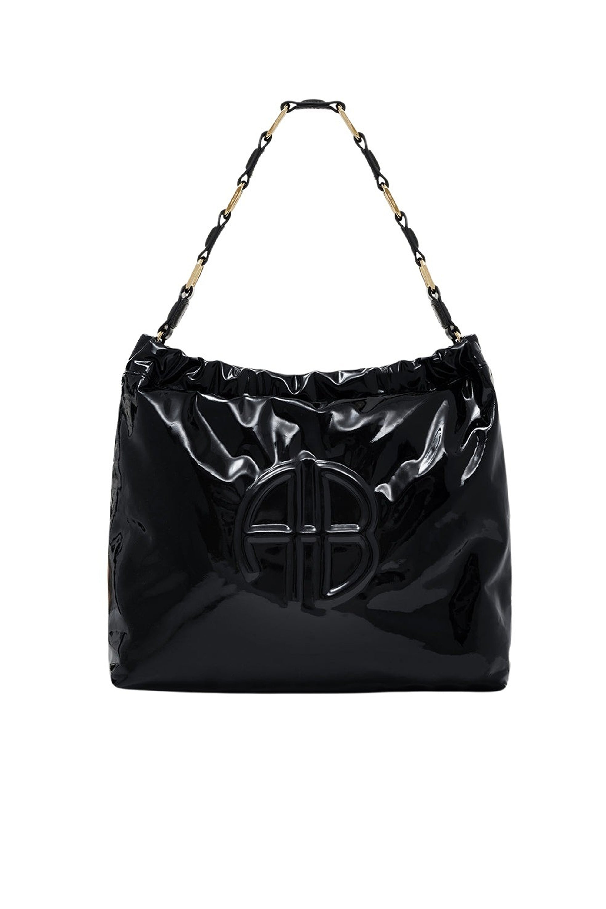 2qty NEW / KATE SHOULDER BAG - HIGH-SHINE BLACK