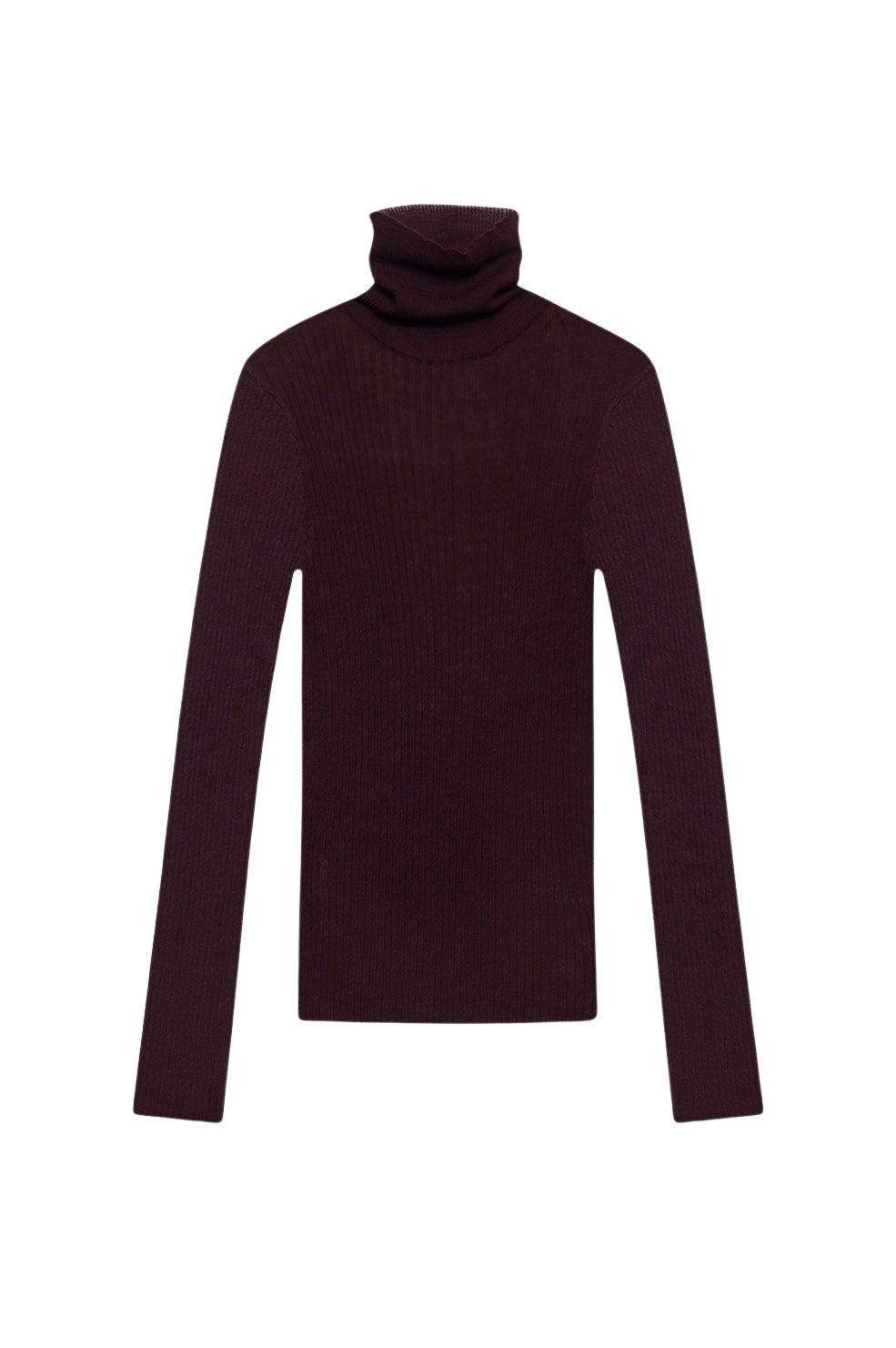 Pull col roulé Kyle en laine - Burgundy