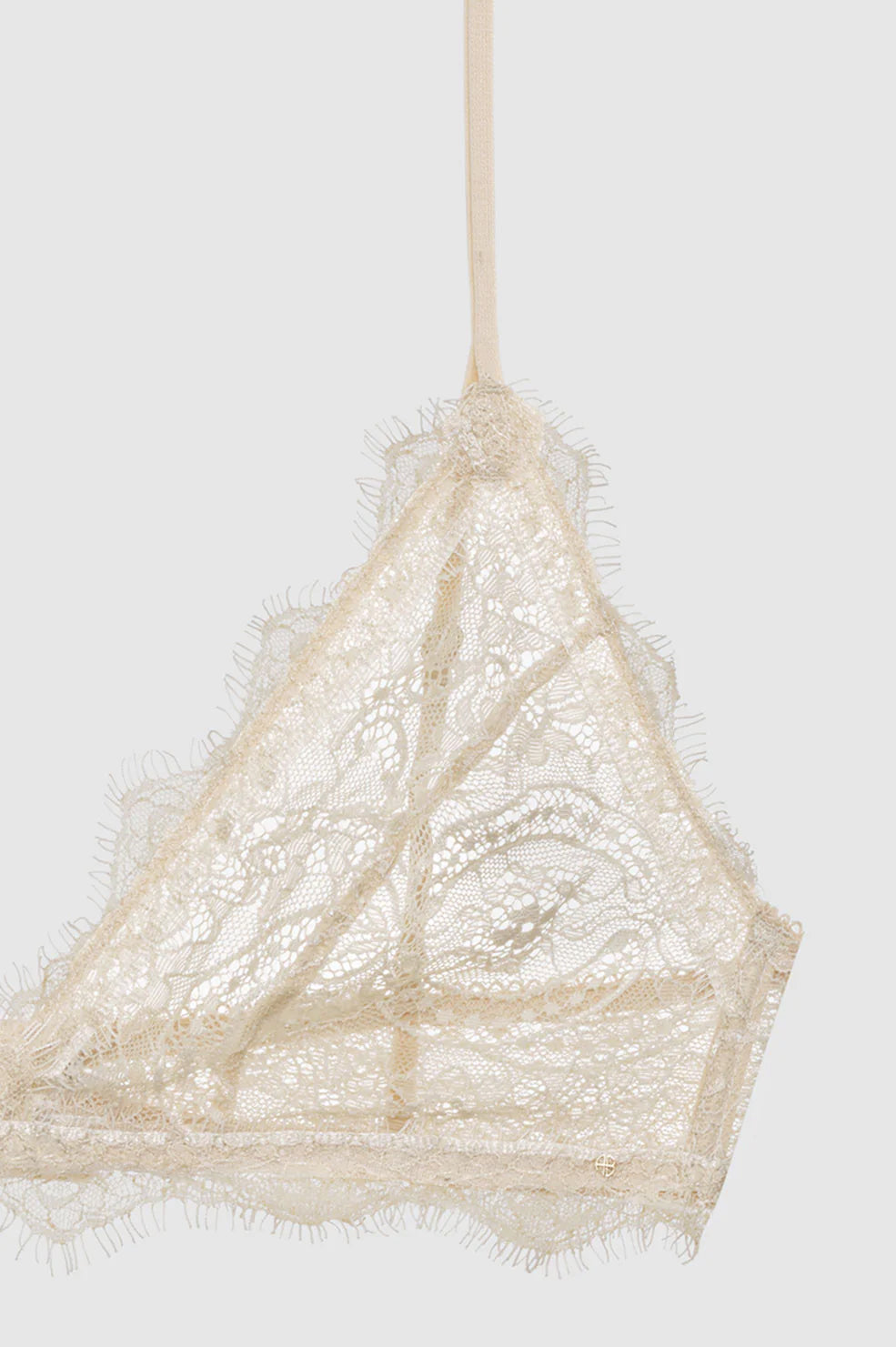 7qty NEW / LACE BRA WITH TRIM - NUDE