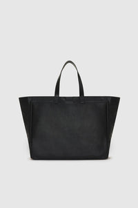 1qty NEW / LARGE RIO TOTE - BLACK RECYCLED LEATHER