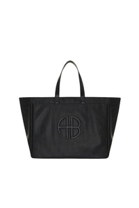 1qty NEW / LARGE RIO TOTE - BLACK RECYCLED LEATHER