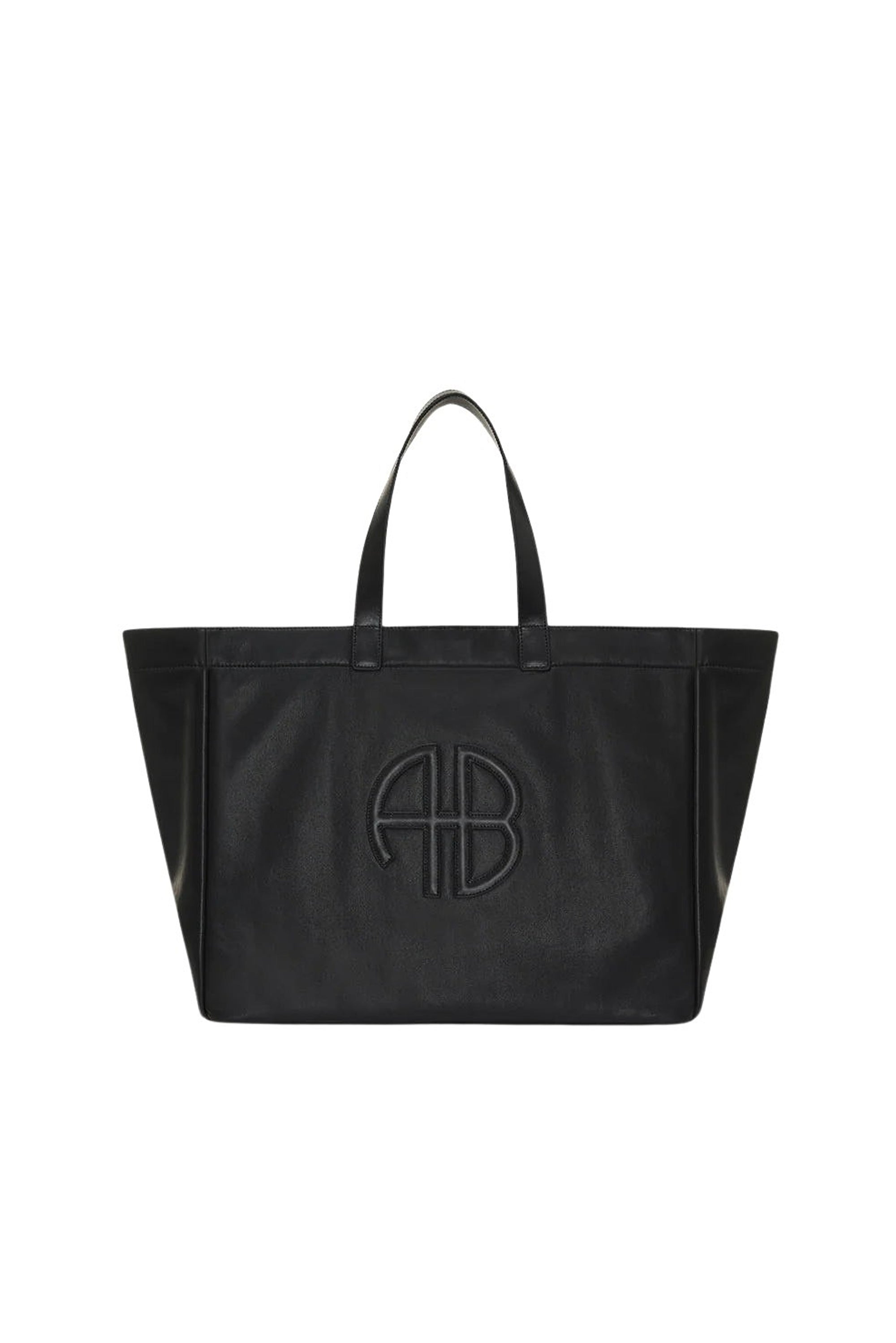 1qty NEW / LARGE RIO TOTE - BLACK RECYCLED LEATHER
