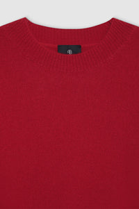 LEE CREW SWEATER - SCARLET RED
