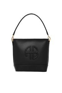 Sac seau Lili en cuir - Black