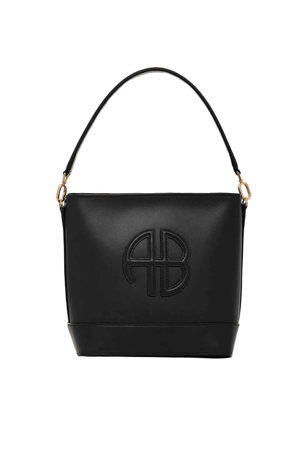 Sac seau Lili en cuir - Black
