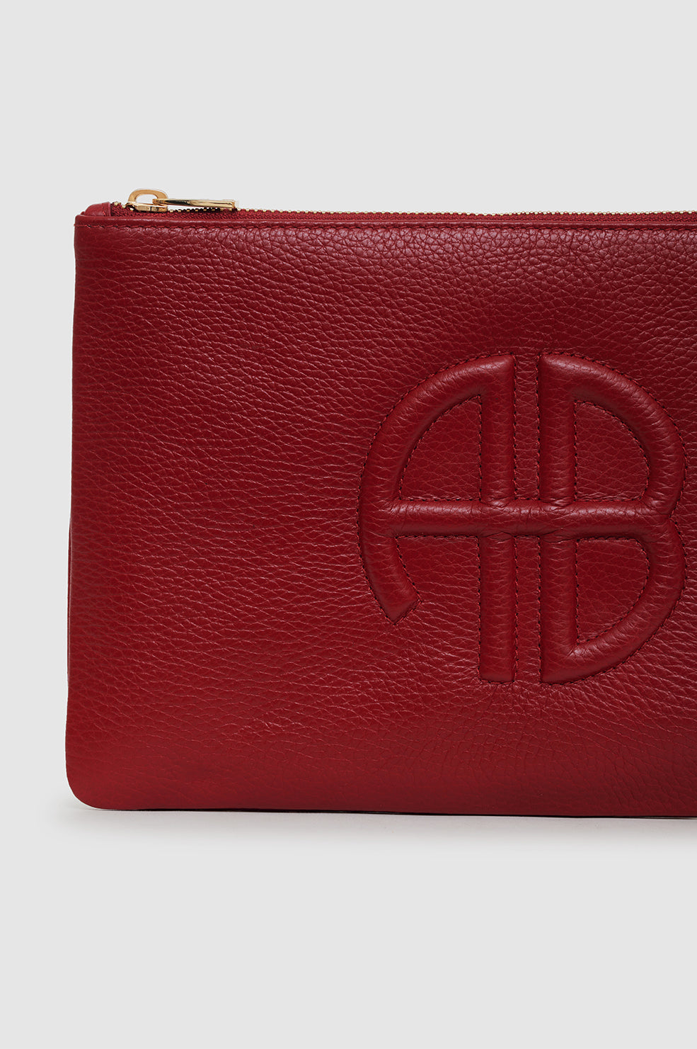 5qty NEW / LILI POUCH - RED PEBBLED