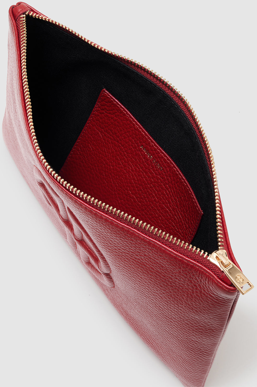 5qty NEW / LILI POUCH - RED PEBBLED