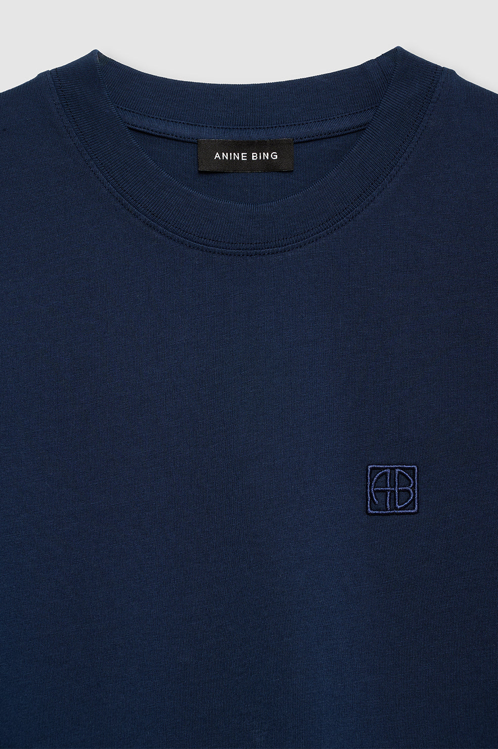 LILI TEE FRAMED MONOGRAM - WASHED NAVY