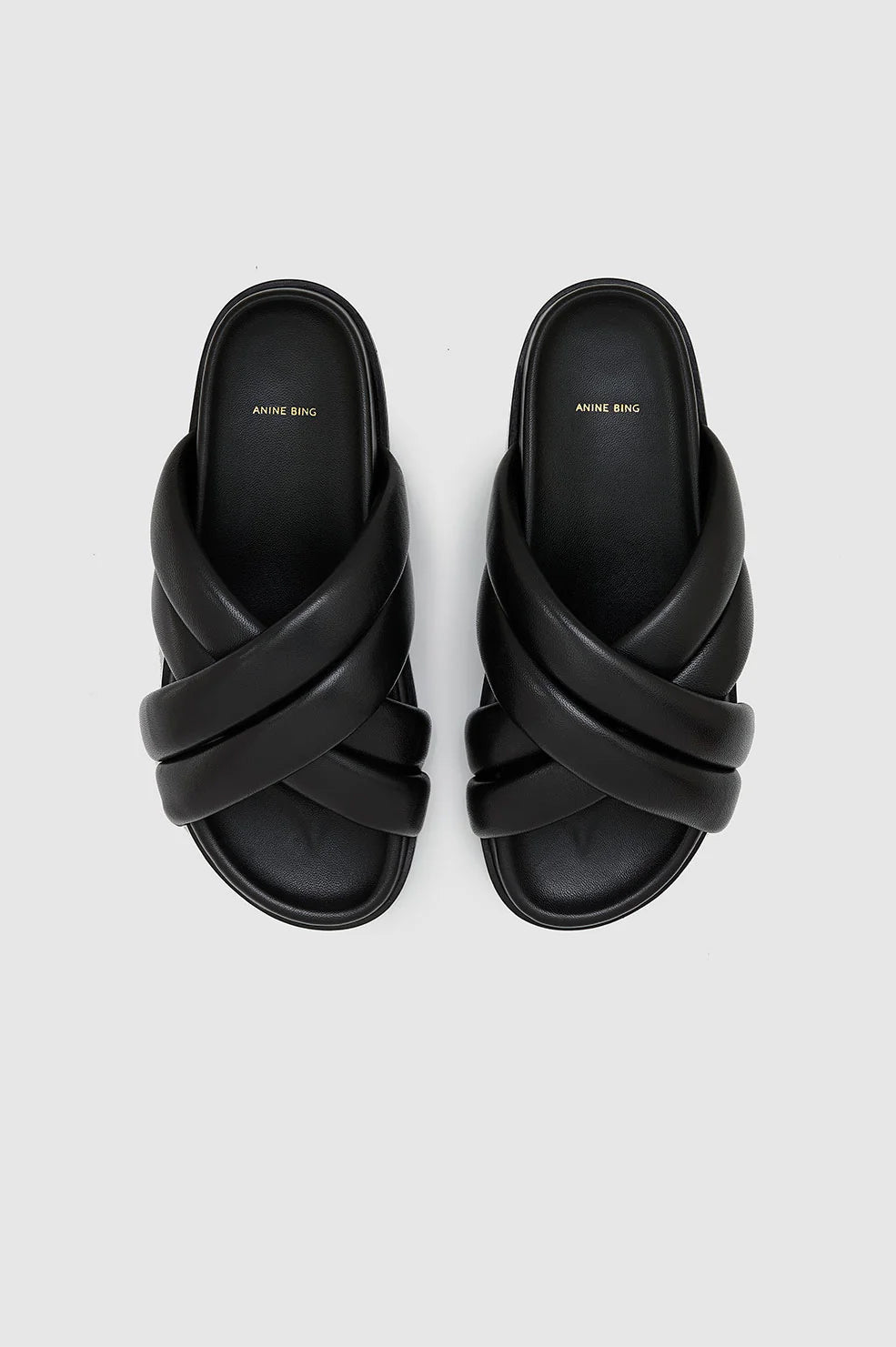 123qty NEW / LIZZIE SLIDES - BLACK
