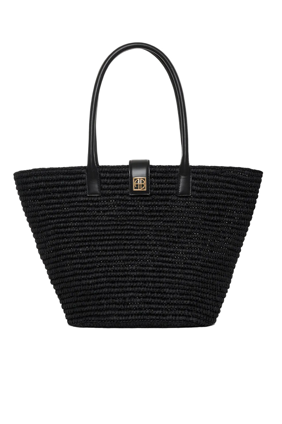 Cabas Lou en jonc de mer - Black