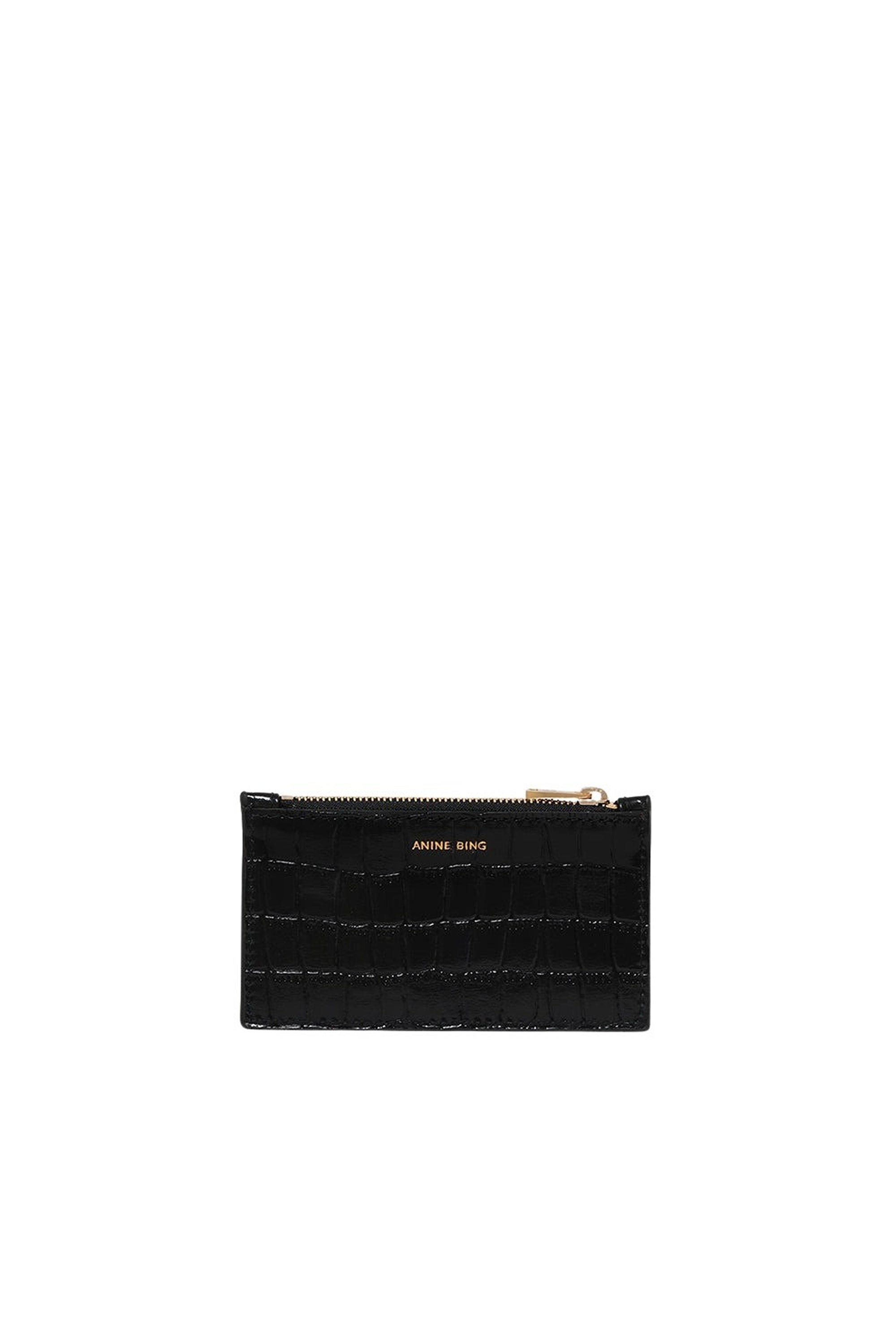5qty NEW / LUCY CARD HOLDER - BLACK EMBOSSED
