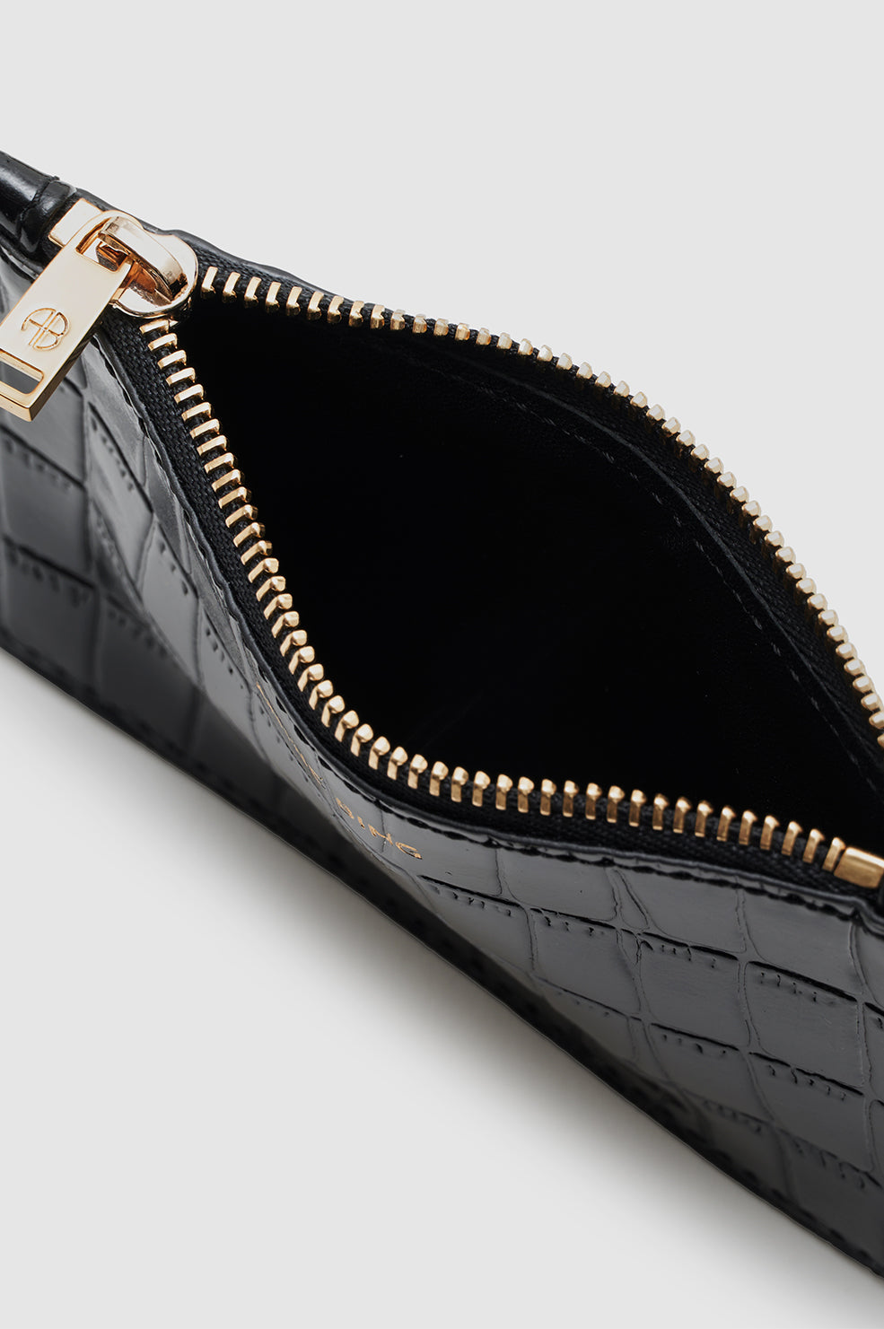 5qty NEW / LUCY CARD HOLDER - BLACK EMBOSSED