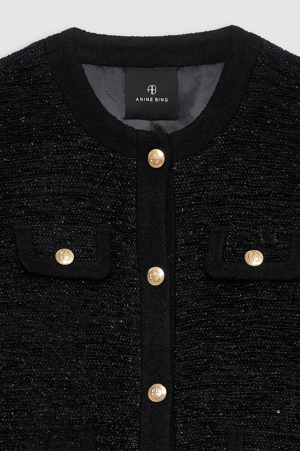 21qty NEW / LYDIA JACKET - BLACK SHINE