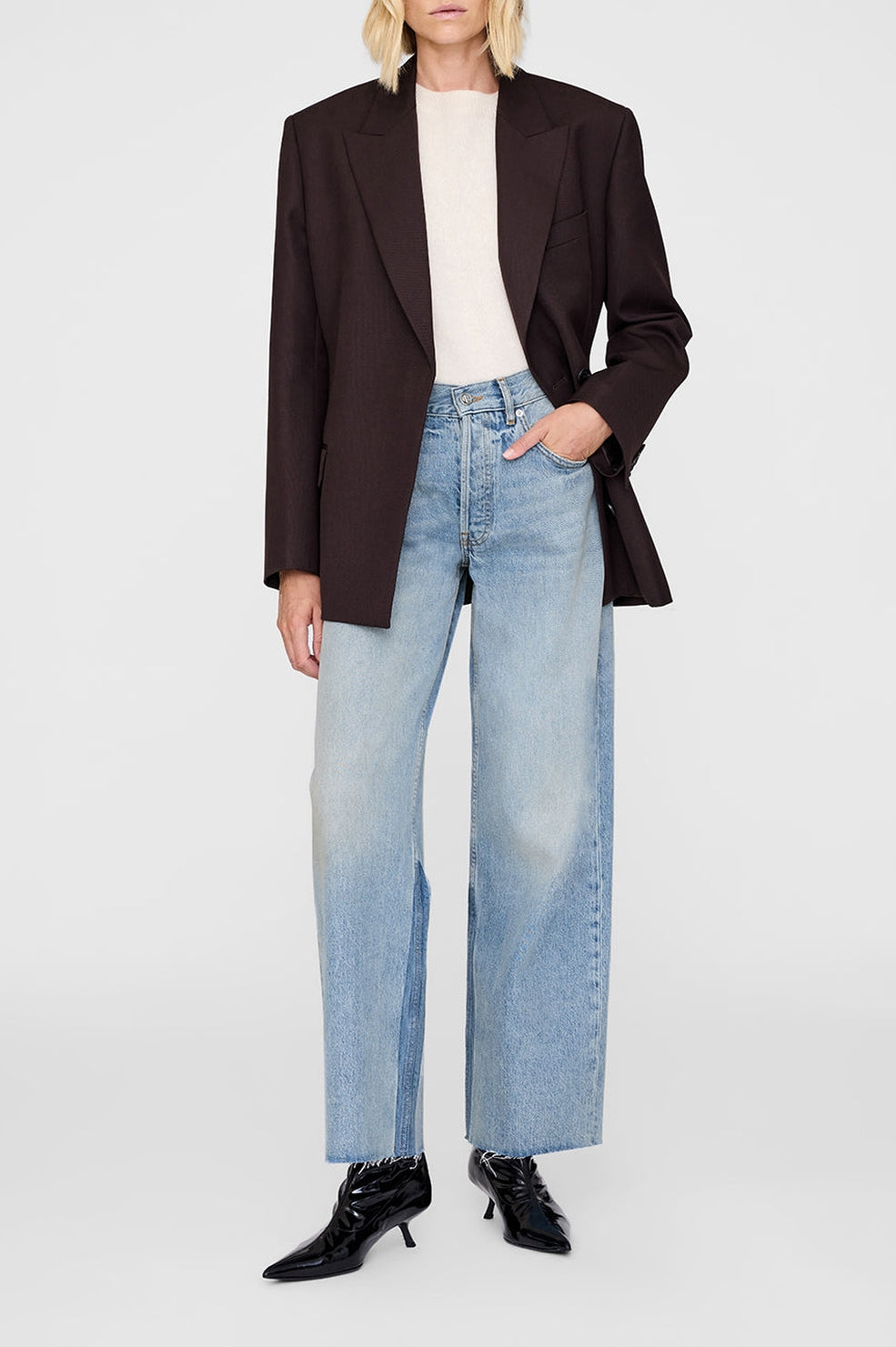 Manon high-waisted jeans - Light Blue