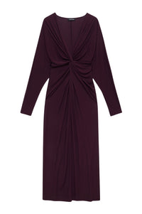 Robe longue Mathilde - Burgundy