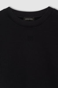 MYERS CROPPED TEE - FADED BLACK FRENCH TERRY