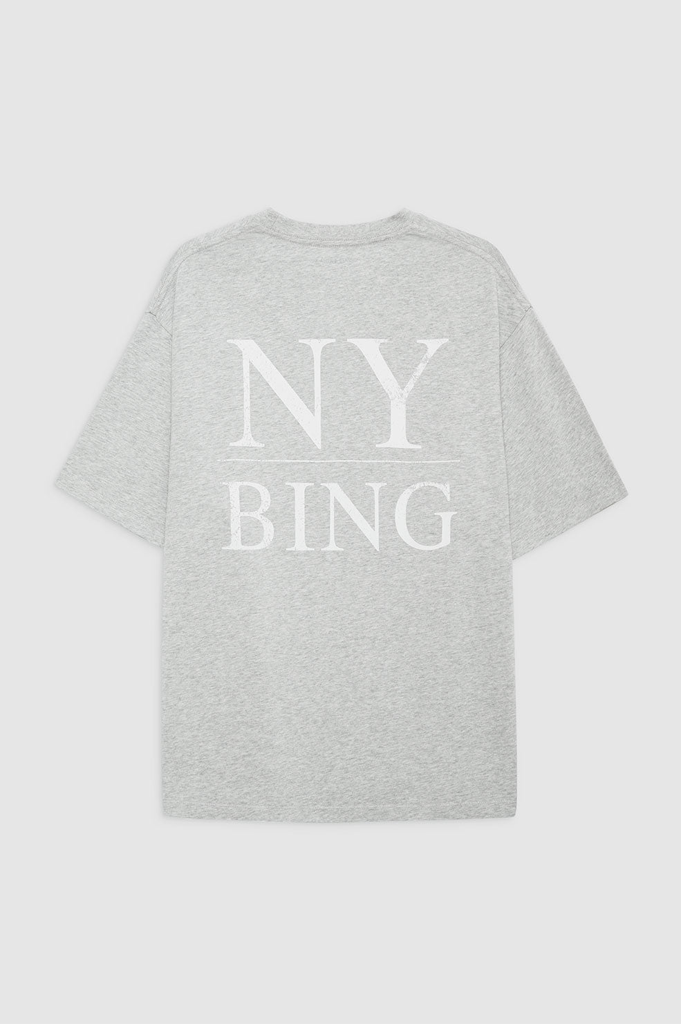 4qty NEW / MYERS TEE SERIF NY - WASHED HEATHER GREY