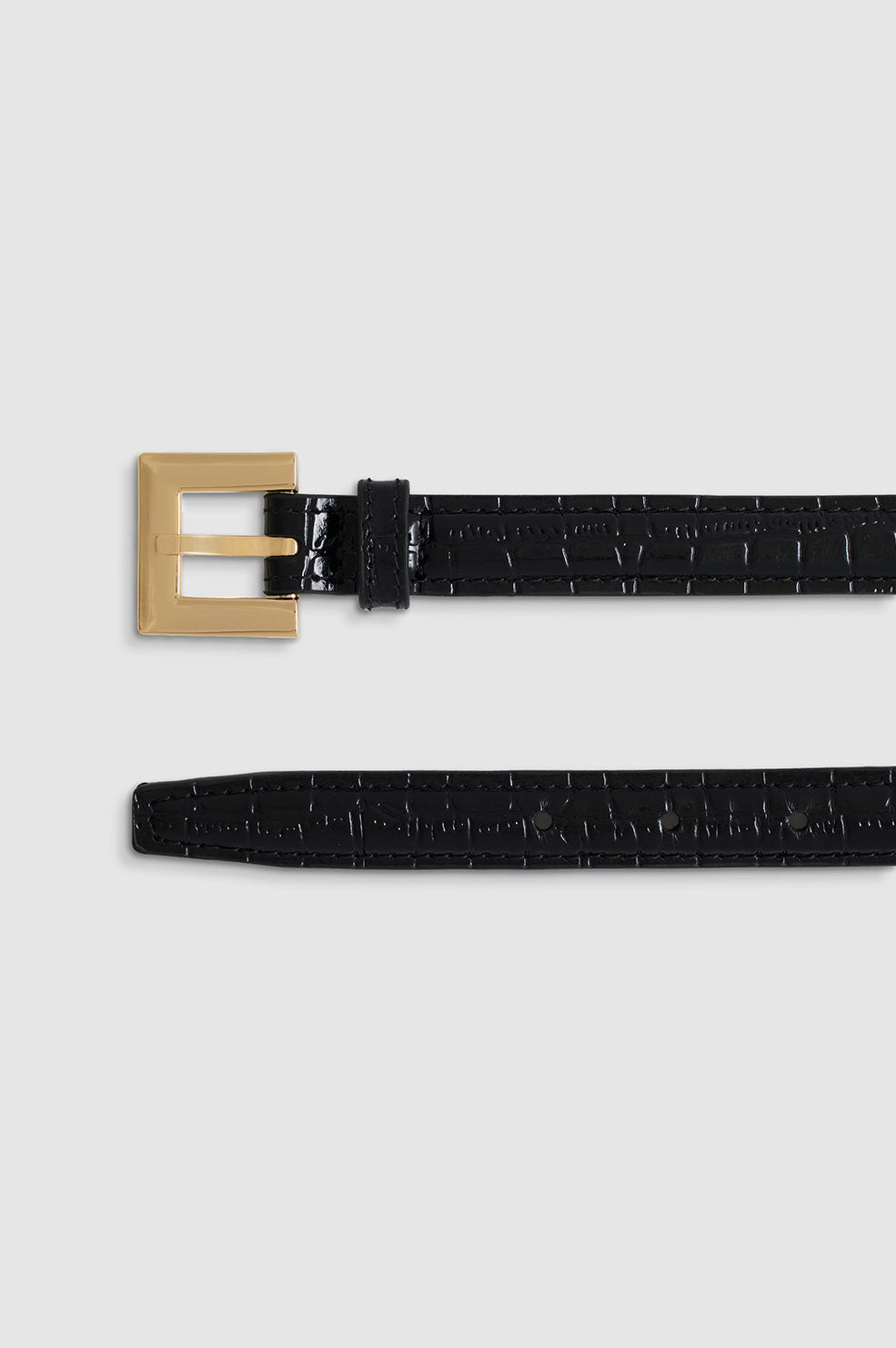 4qty NEW / NICOLA BELT - BLACK EMBOSSED