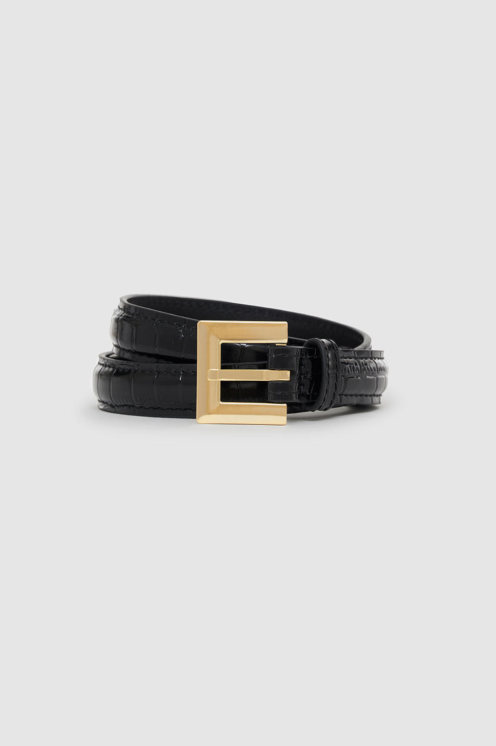 4qty NEW / NICOLA BELT - BLACK EMBOSSED