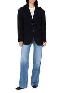 1qty NEW / QUINN BLAZER - BLACK CASHMERE BLEND