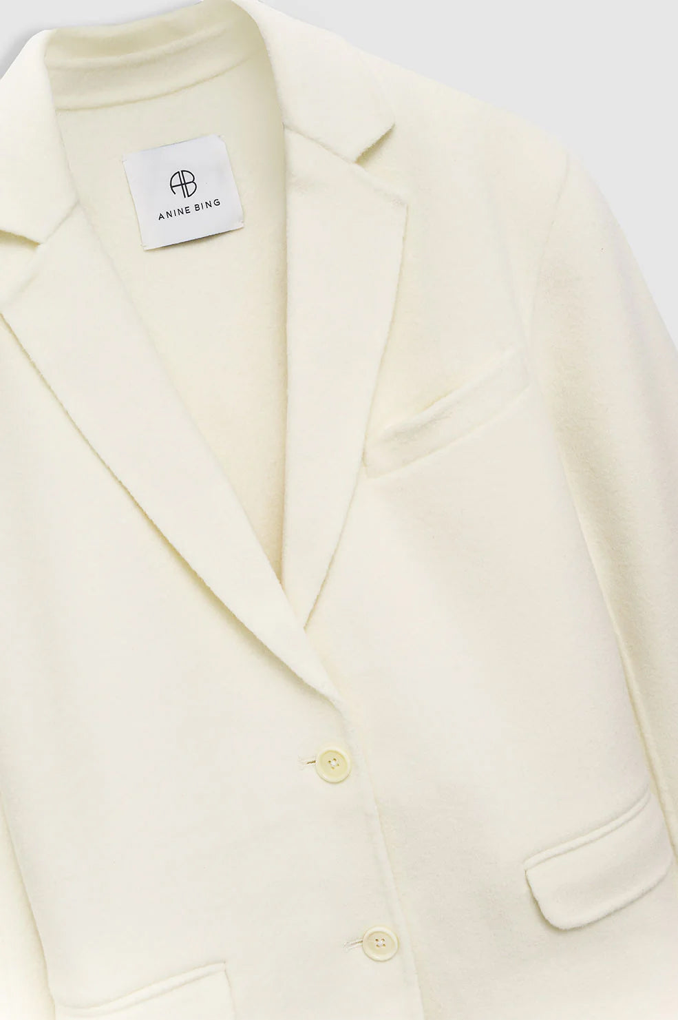 1qty NEW / QUINN BLAZER - WHITE CASHMERE BLEND