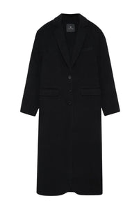 QUINN COAT - BLACK CASHMERE BLEND