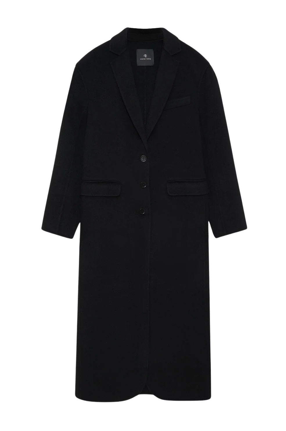 QUINN COAT - BLACK CASHMERE BLEND