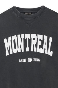 RAMONA SWEATSHIRT UNIVERSITY MONTREAL - WASHED BLACK