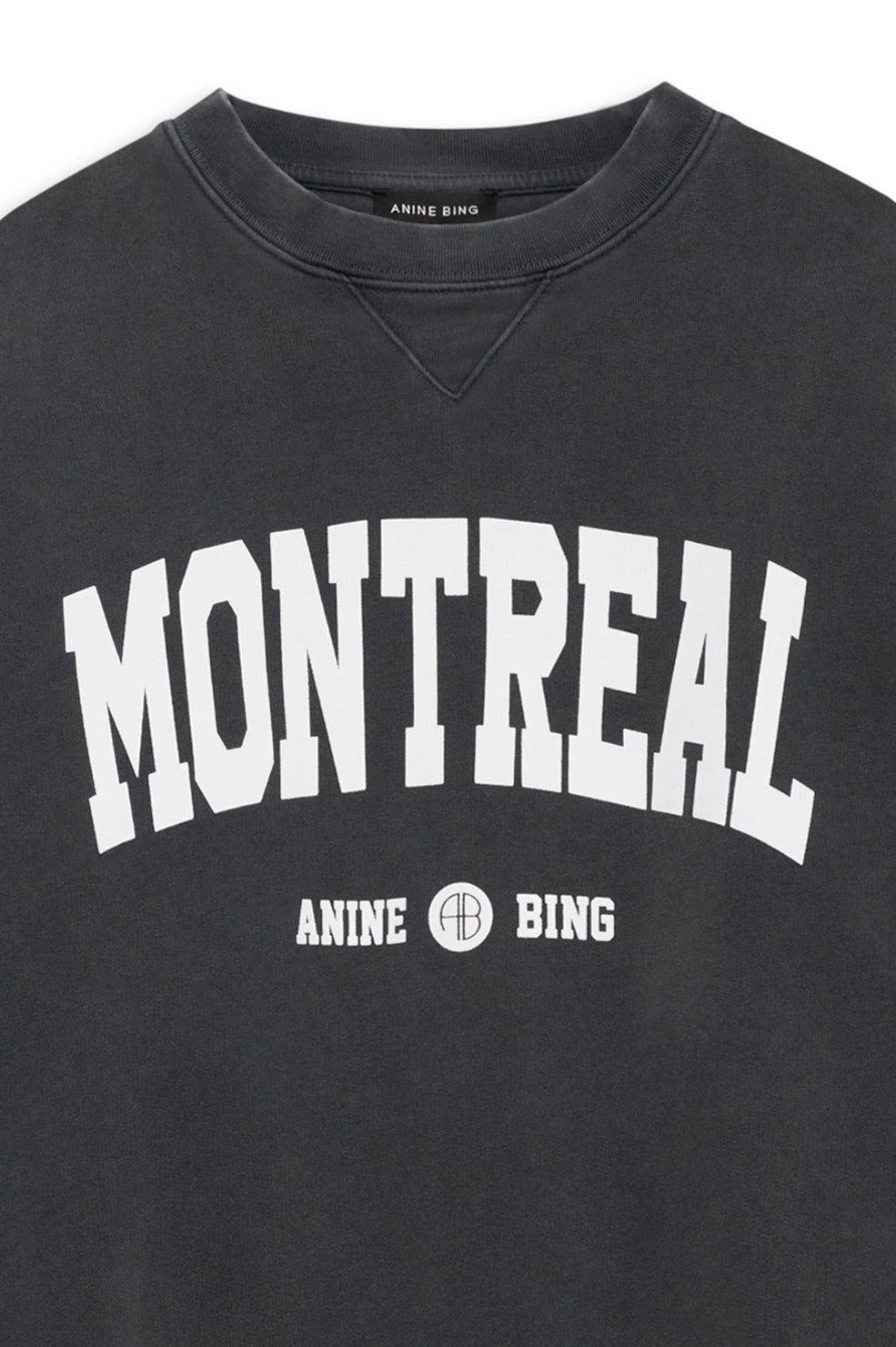 RAMONA SWEATSHIRT UNIVERSITY MONTREAL - WASHED BLACK