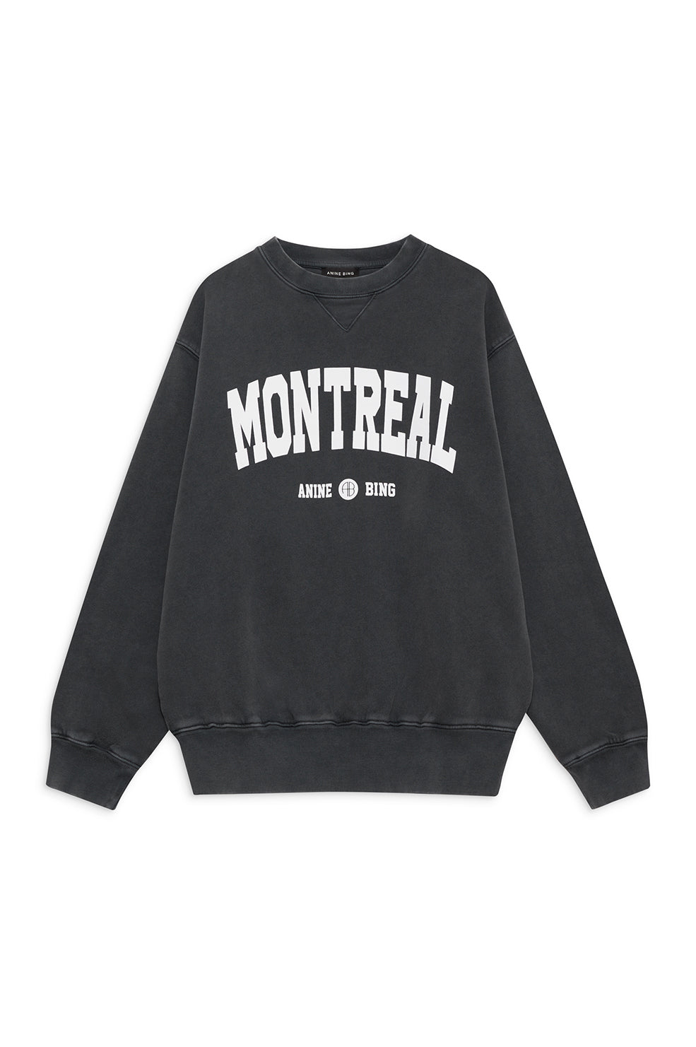 RAMONA SWEATSHIRT UNIVERSITY MONTREAL - WASHED BLACK
