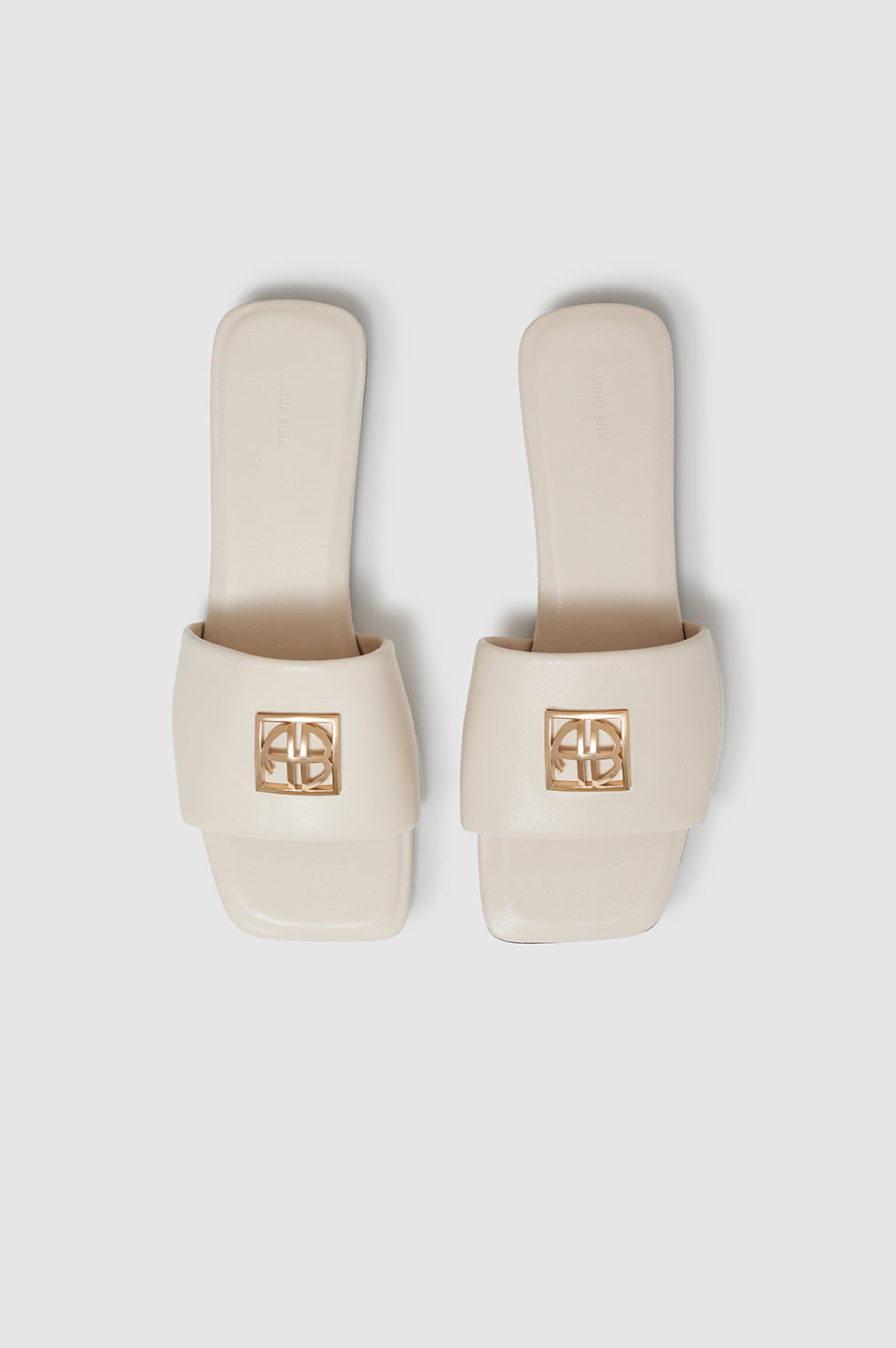 52qty NEW / RIA SLIDES MONOGRAM - IVORY