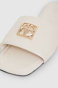 52qty NEW / RIA SLIDES MONOGRAM - IVORY