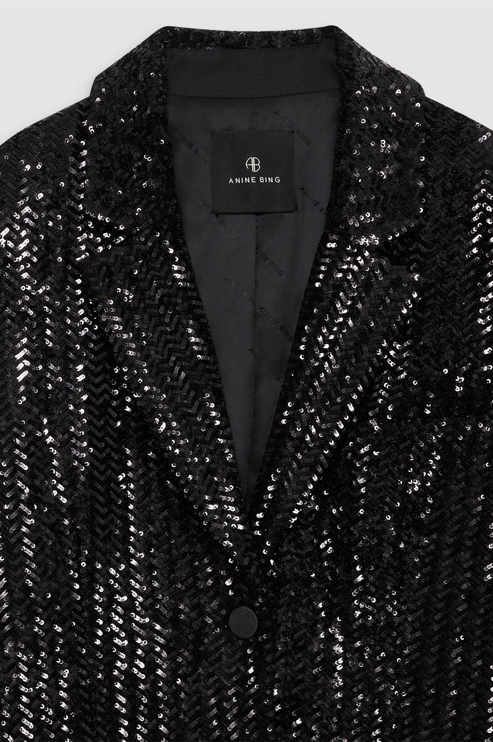 SARA BLAZER - BLACK SEQUIN