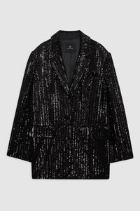 SARA BLAZER - BLACK SEQUIN