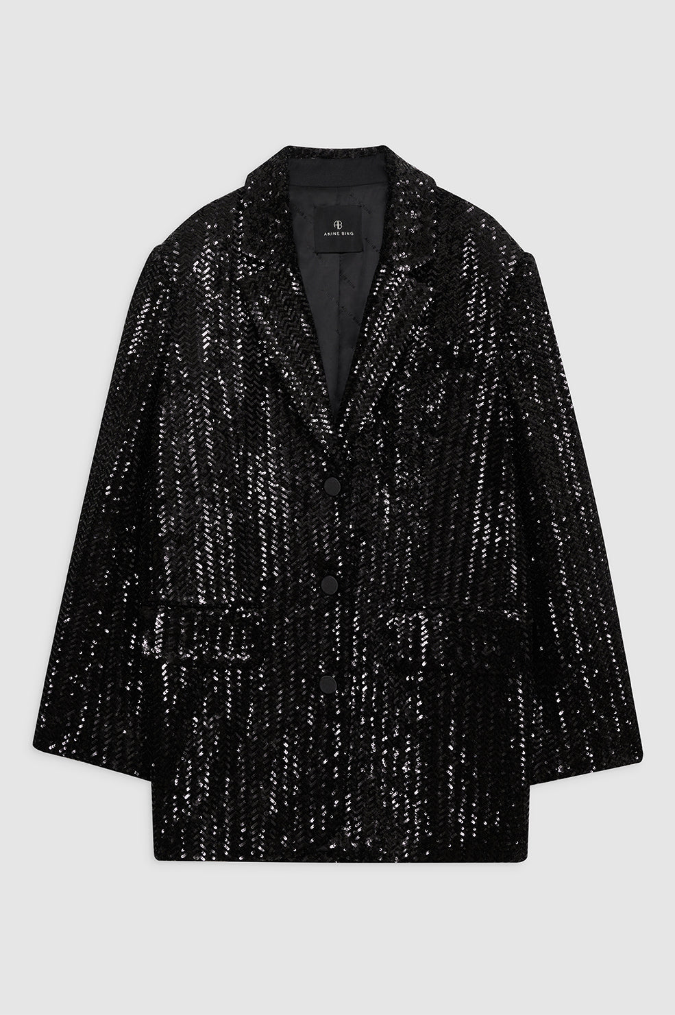 SARA BLAZER - BLACK SEQUIN